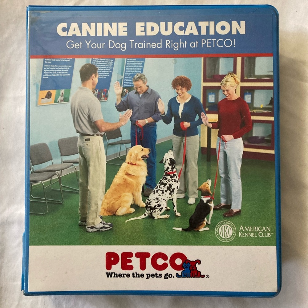 Official Petco Canine Education Training Binder